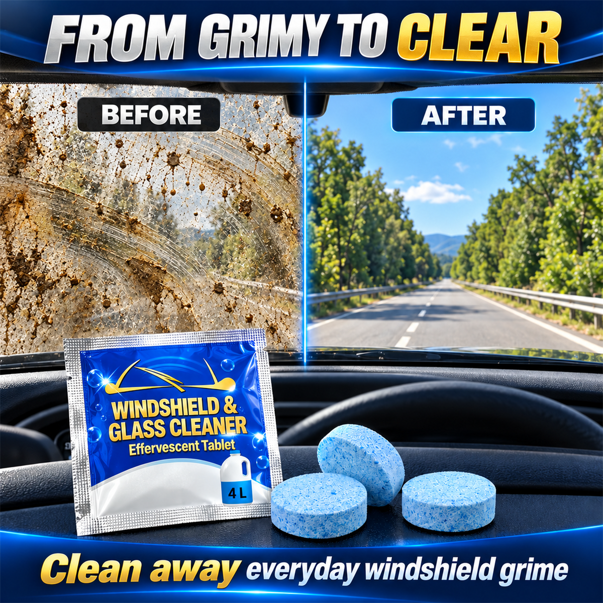 Car Windshield Washer Fluid Concentrate Tablets. Windshield Wiper Fluid 🚗💧