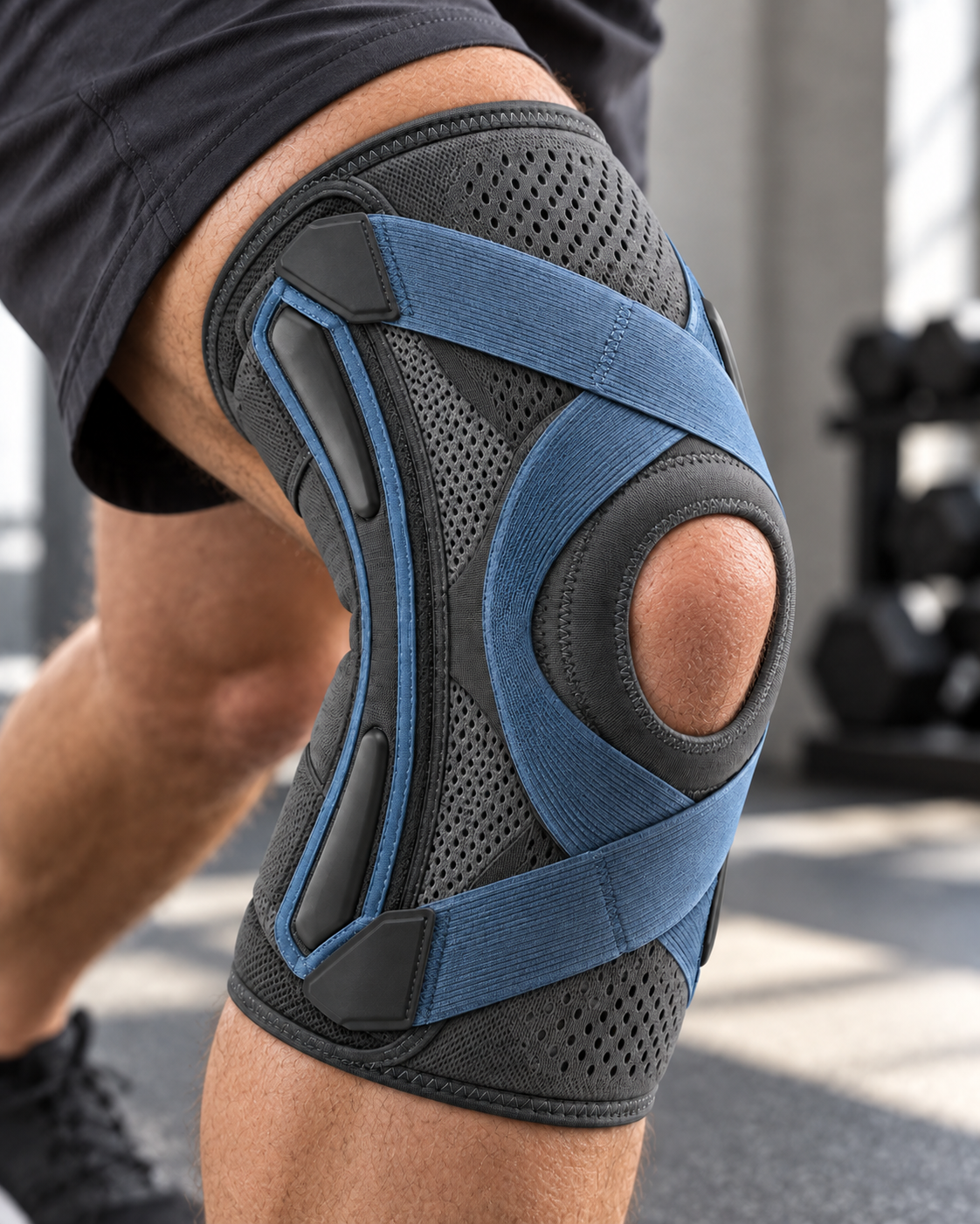 Open-Patella Knee Brace