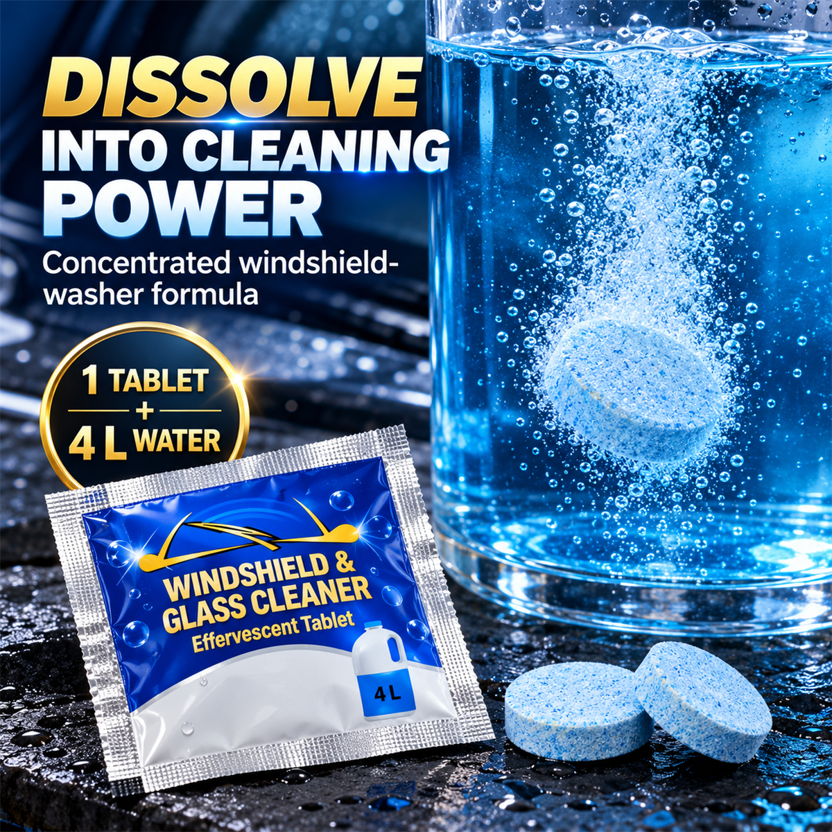 Car Windshield Washer Fluid Concentrate Tablets. Windshield Wiper Fluid 🚗💧