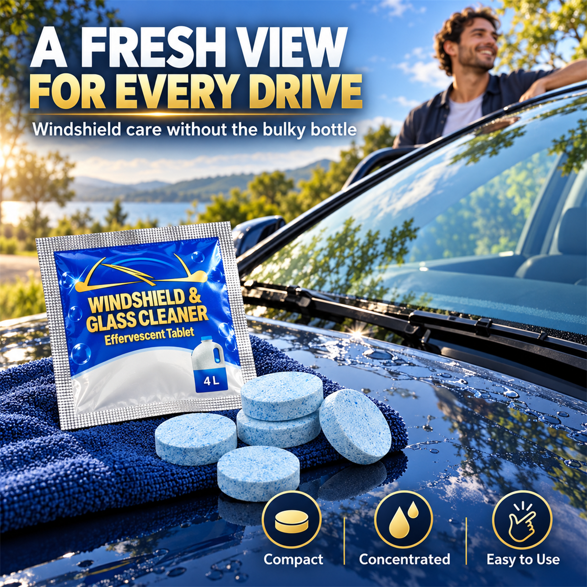 Car Windshield Washer Fluid Concentrate Tablets. Windshield Wiper Fluid 🚗💧